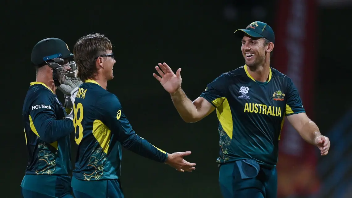Australia sink brave Scots at T20 World Cup, England advance