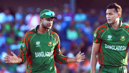 Shakib clears the air about Taskin’s ‘Oversleeping’ incident