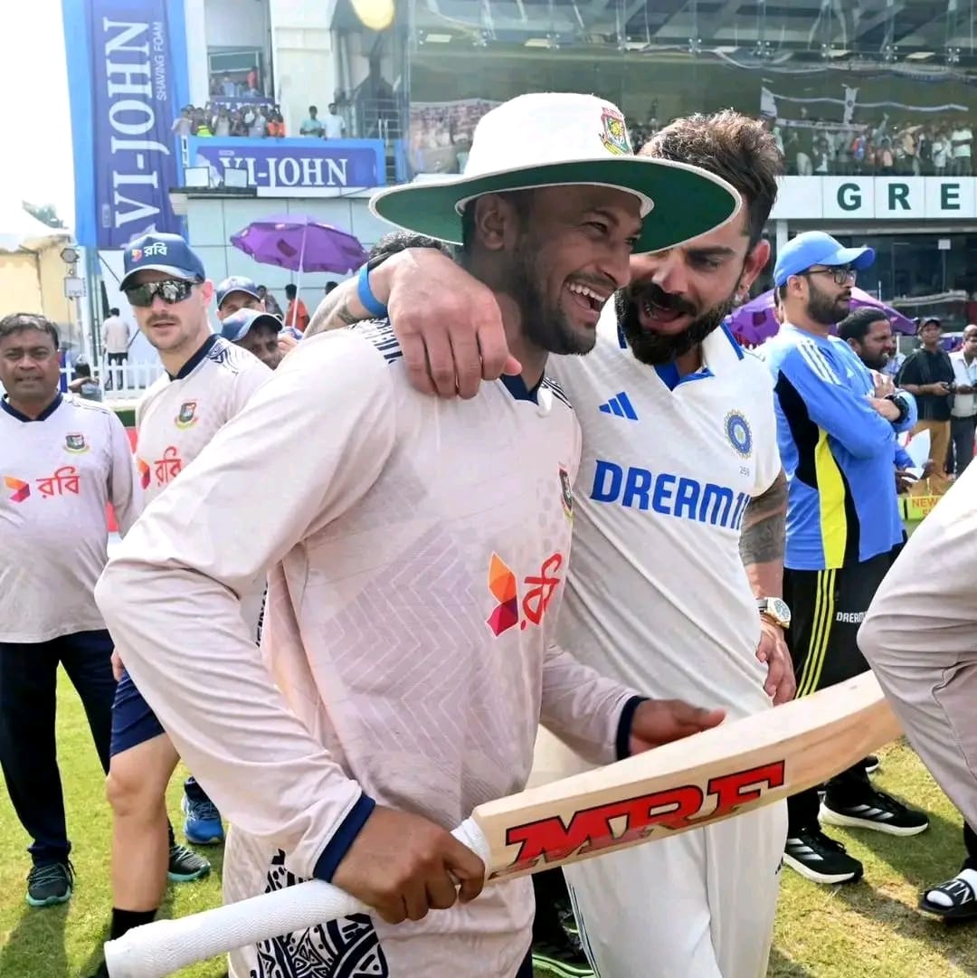 ‘Game Recognizes Game’, Kohli gives farewell gift to Shakib