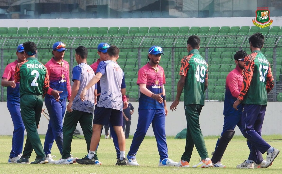 আরব আমিরাতকে বড় ব্যবধানে হারিয়ে সিরিজ শুরু বাংলাদেশের যুবাদের