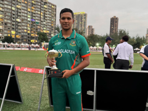 Saifuddin leads Bangladesh into Hong Kong Sixes semis