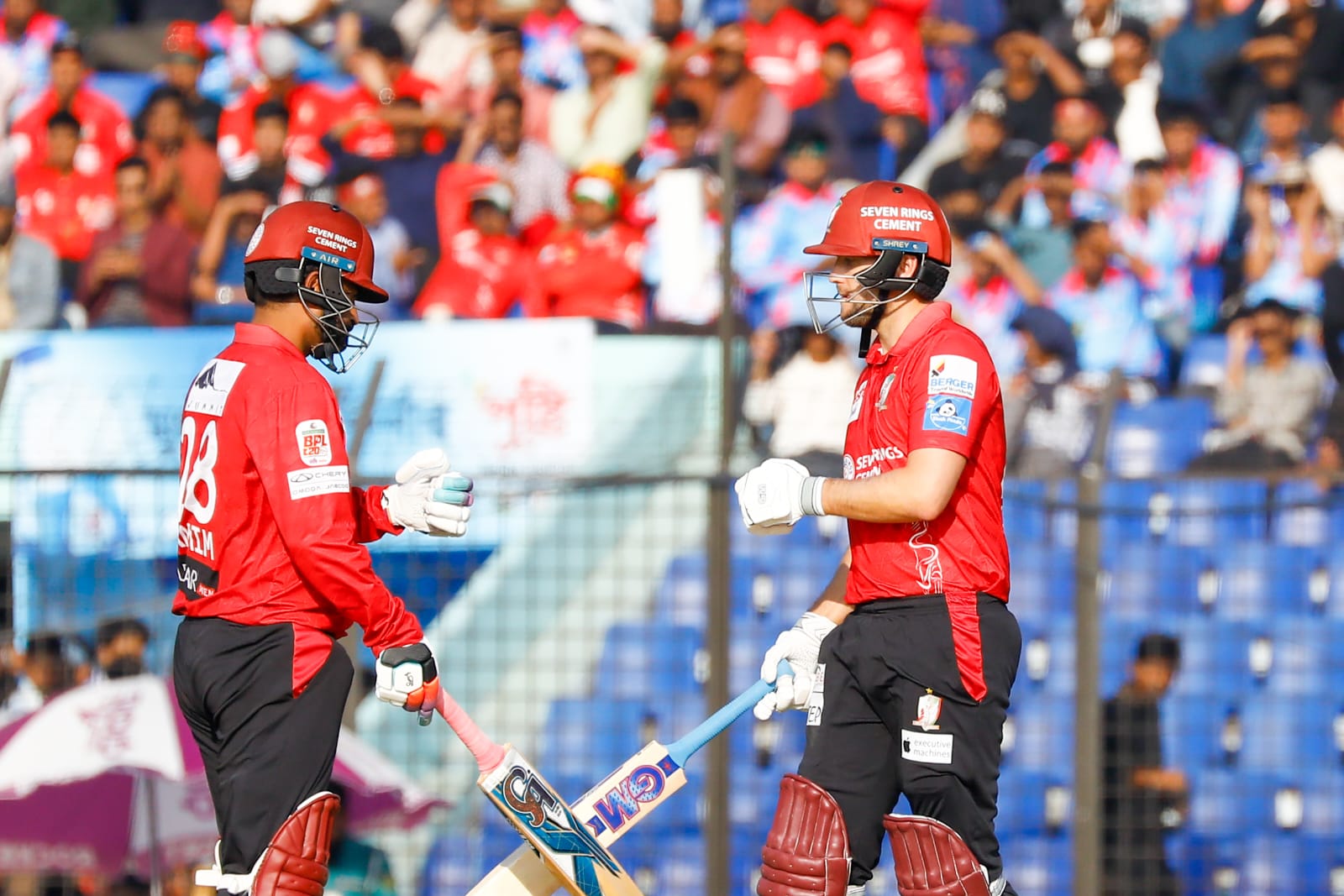 Tamim Iqbal and Dawid Malan during their match against Chittagong Kings, Cricfrenzy