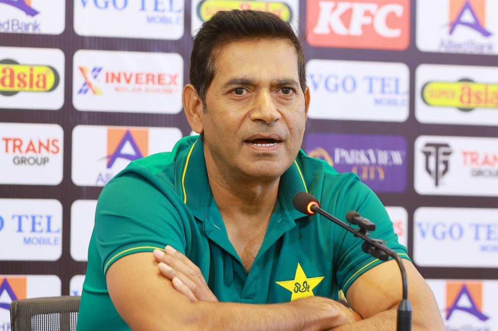 Pakistan's head coach Aaqib Javed, AFP