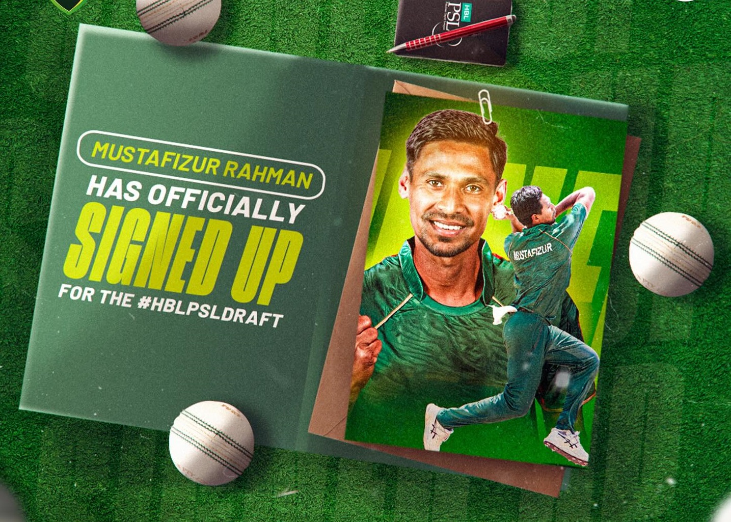 Mustafizur Rahman's PSL poster