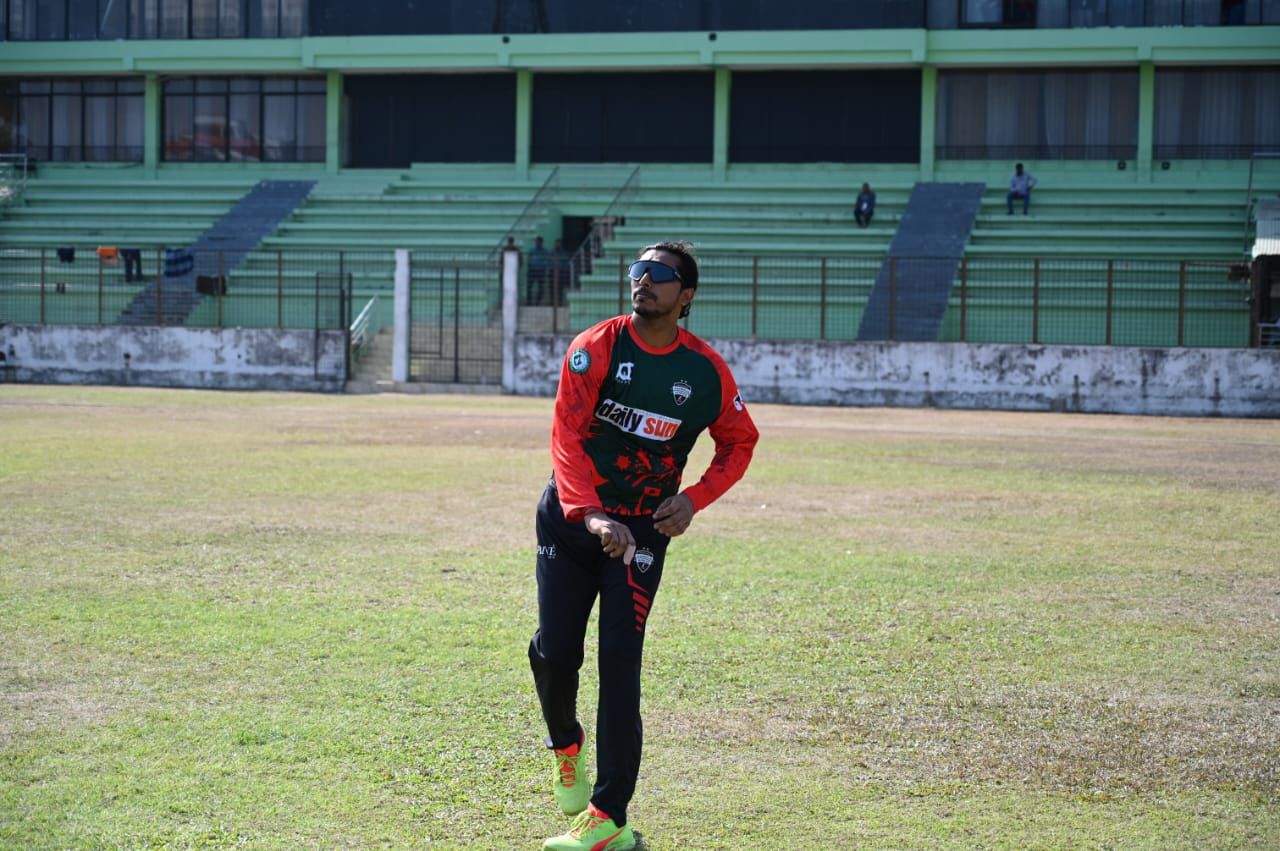 Soumya Sarkar during practice, Rangpur Riders