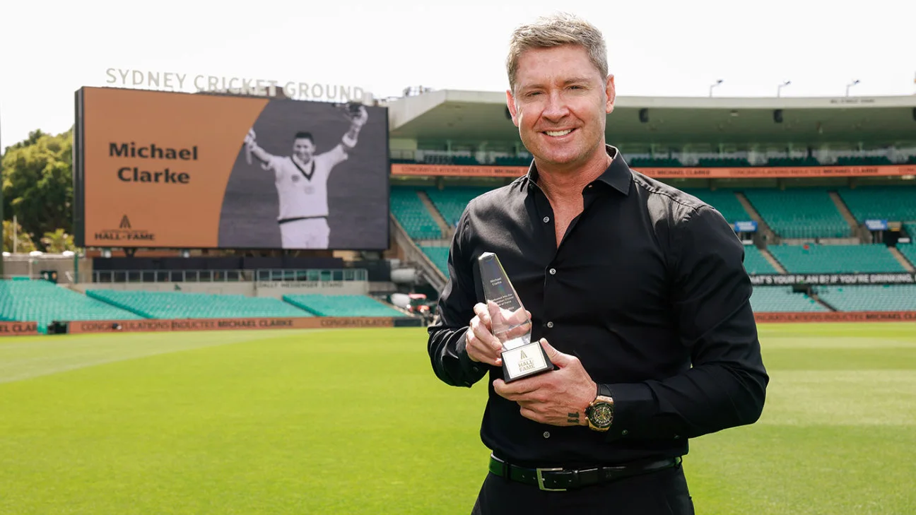 Michael Clarke becomes the 64th cricketer to receive the honour