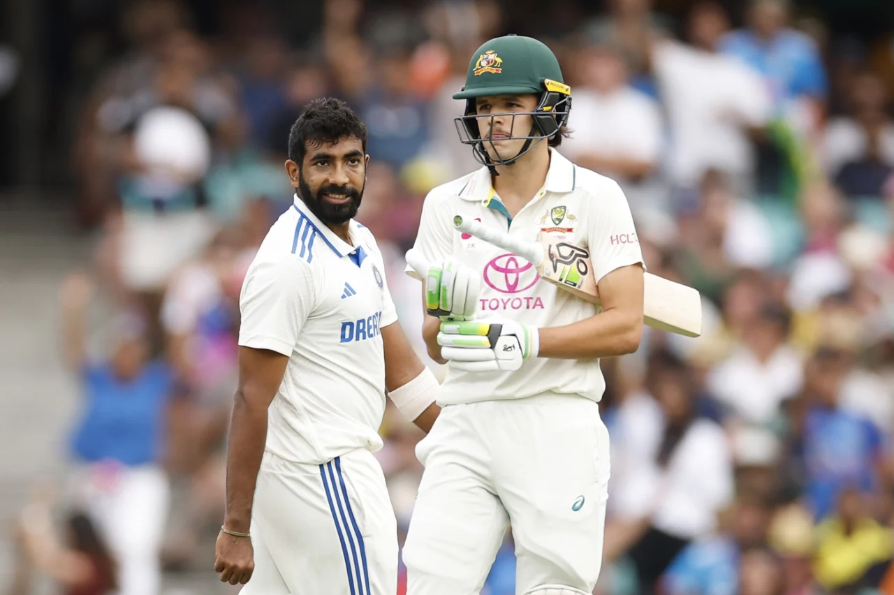 Jasprit Bumrah had a go at Sam Konstas after dismissing Usman Khawaja in fifth Test