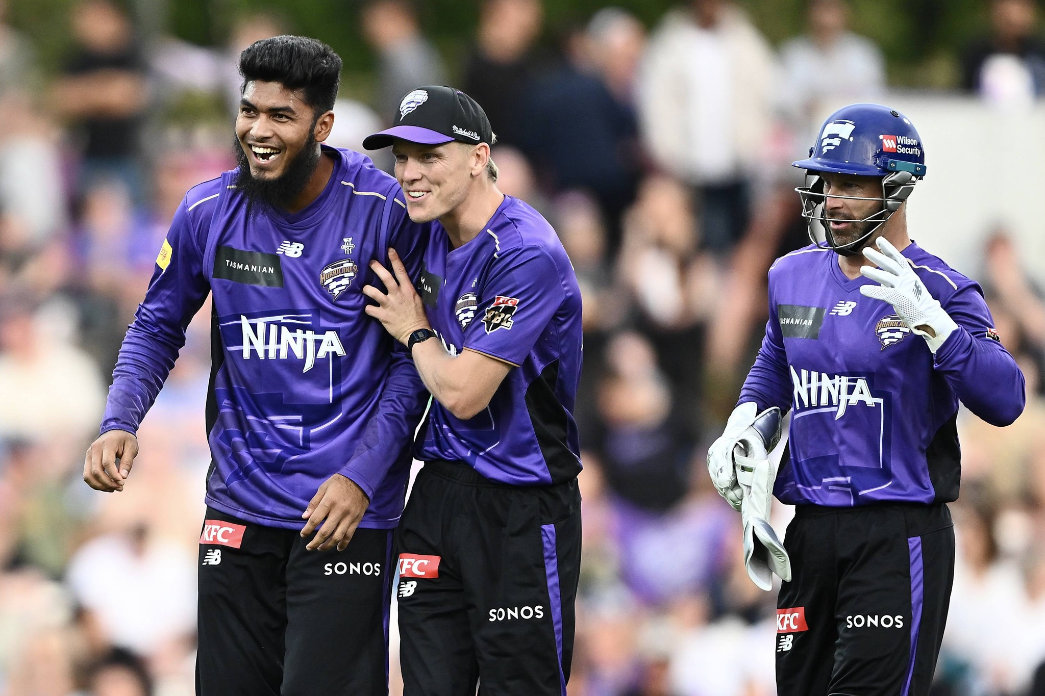 Rishad Hossain with his team-mates