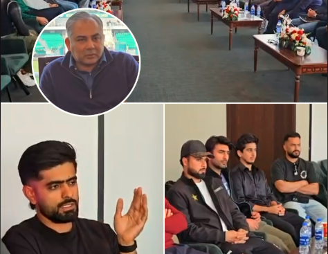 PCB with players during meeting