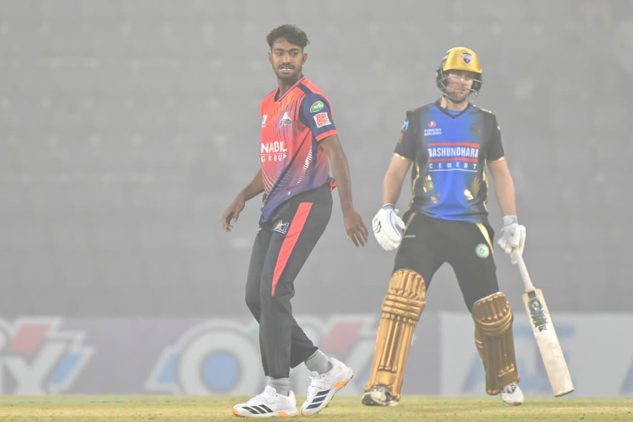 Rajshahi Warriors's Ripon Mondol was a star performer in the match
