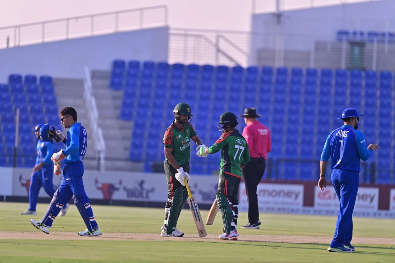 Afghanistan bowled out Bangladesh for 221