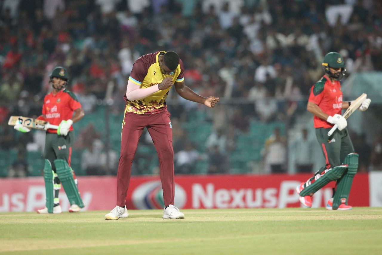 West Indies seal series win with a game to spare after 14-run triumph over Bangladesh