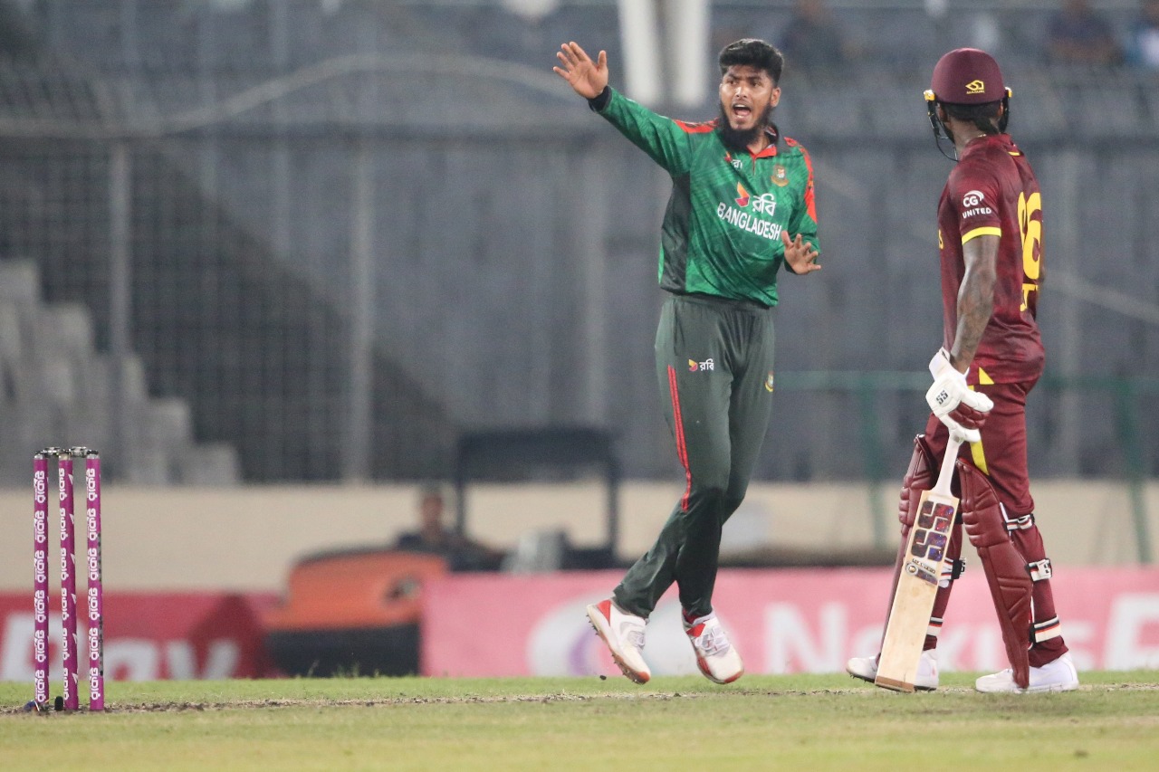 Rishad climbs 65 spots in ICC ranking after career-best bowling performance