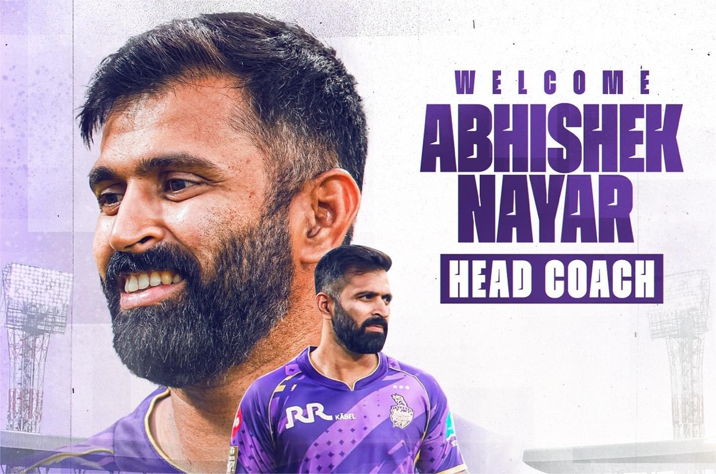 কলকাতার প্রধান কোচের দায়িত্বে অভিষেক নায়ার