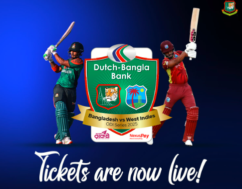 Tickets on sale for Bangladesh vs West Indies ODI series