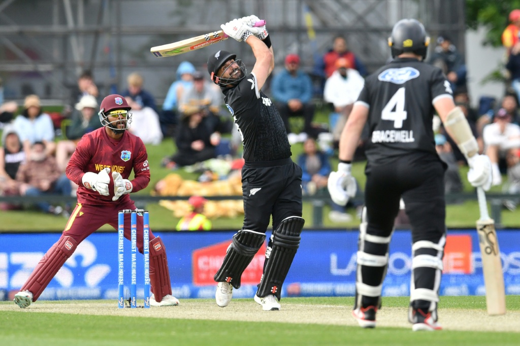 Mitchell ton steers New Zealand to seven-run win in first Windies ODI