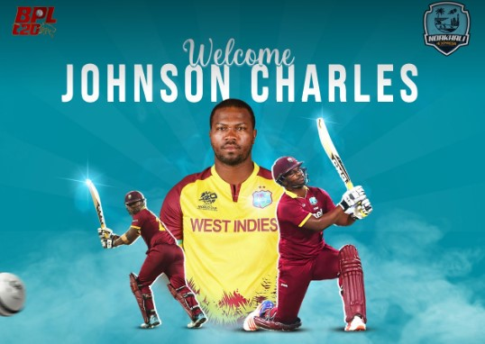 Johnson Charles joins Noakhali Express for BPL