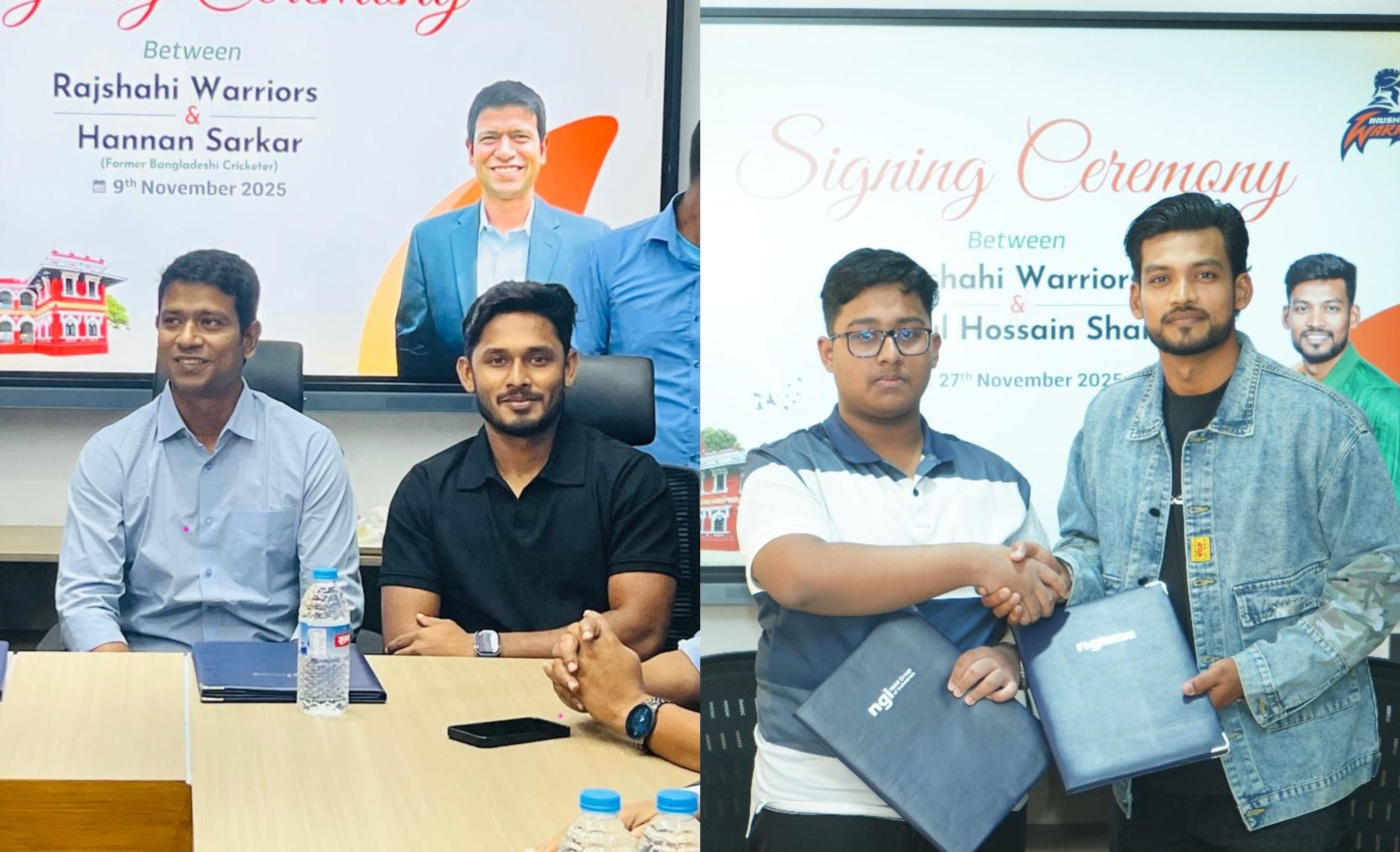 নিলামের আগে রাজশাহীতে শান্ত-তানজিদ