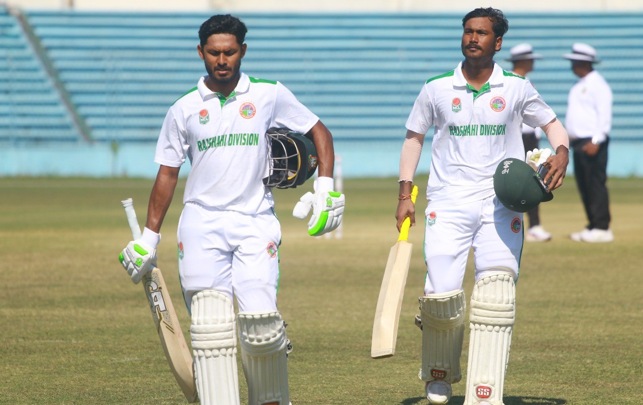 তানজিদ-প্রিতমের সেঞ্চুরি, ঢাকা-রাজশাহীর ম্যাচ ড্র