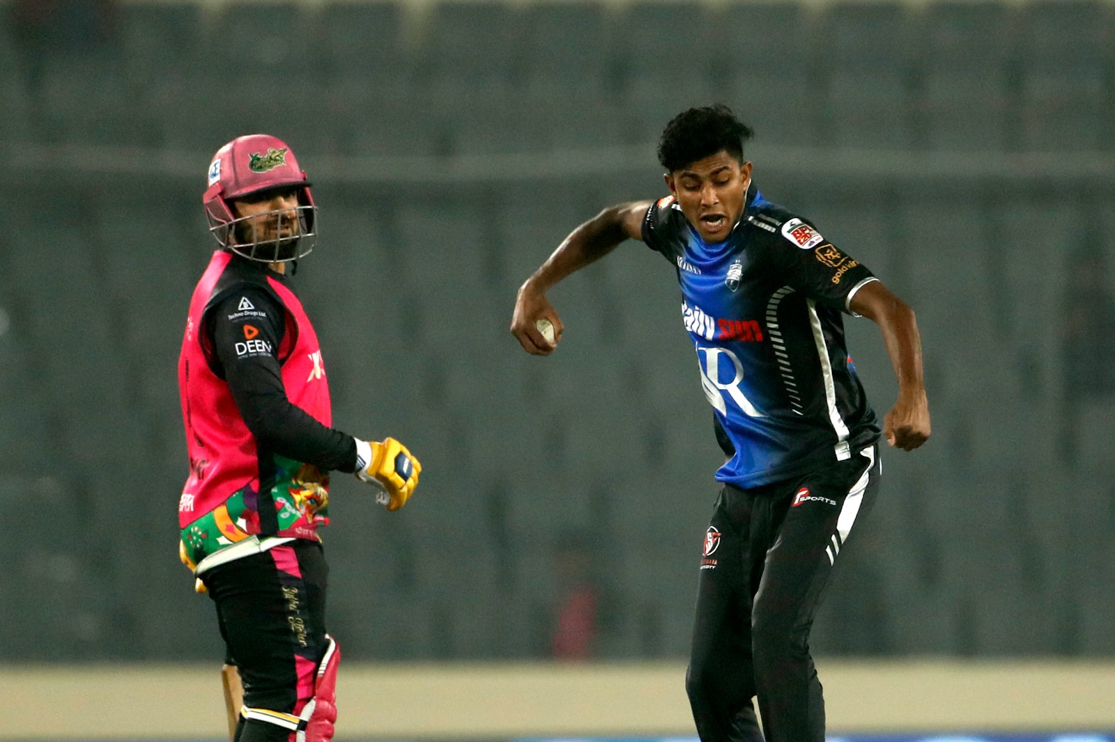 Nahid Rana celebrates a wicket, Cricfrenzy