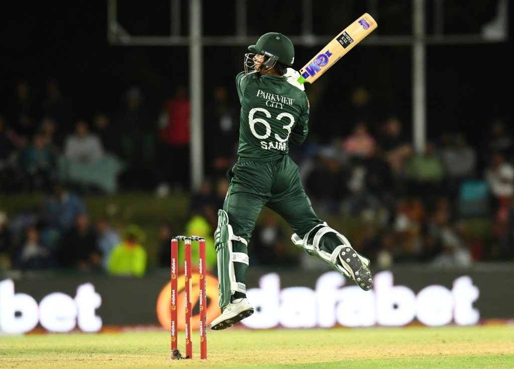 Saim Ayub made 109 as Pakistan beat South Africa by three wickets in the first ODI in Paarl, AFP