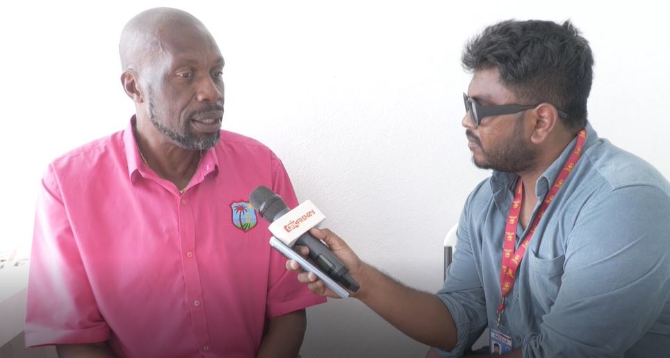 Curtly Ambrose during an exclusive interview with Cricfrezny