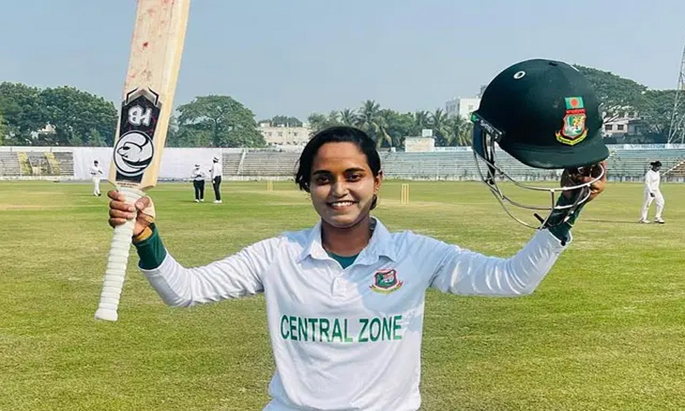 Bangladesh women's cricket team captain Nigar Sultana after  Test century, BCB