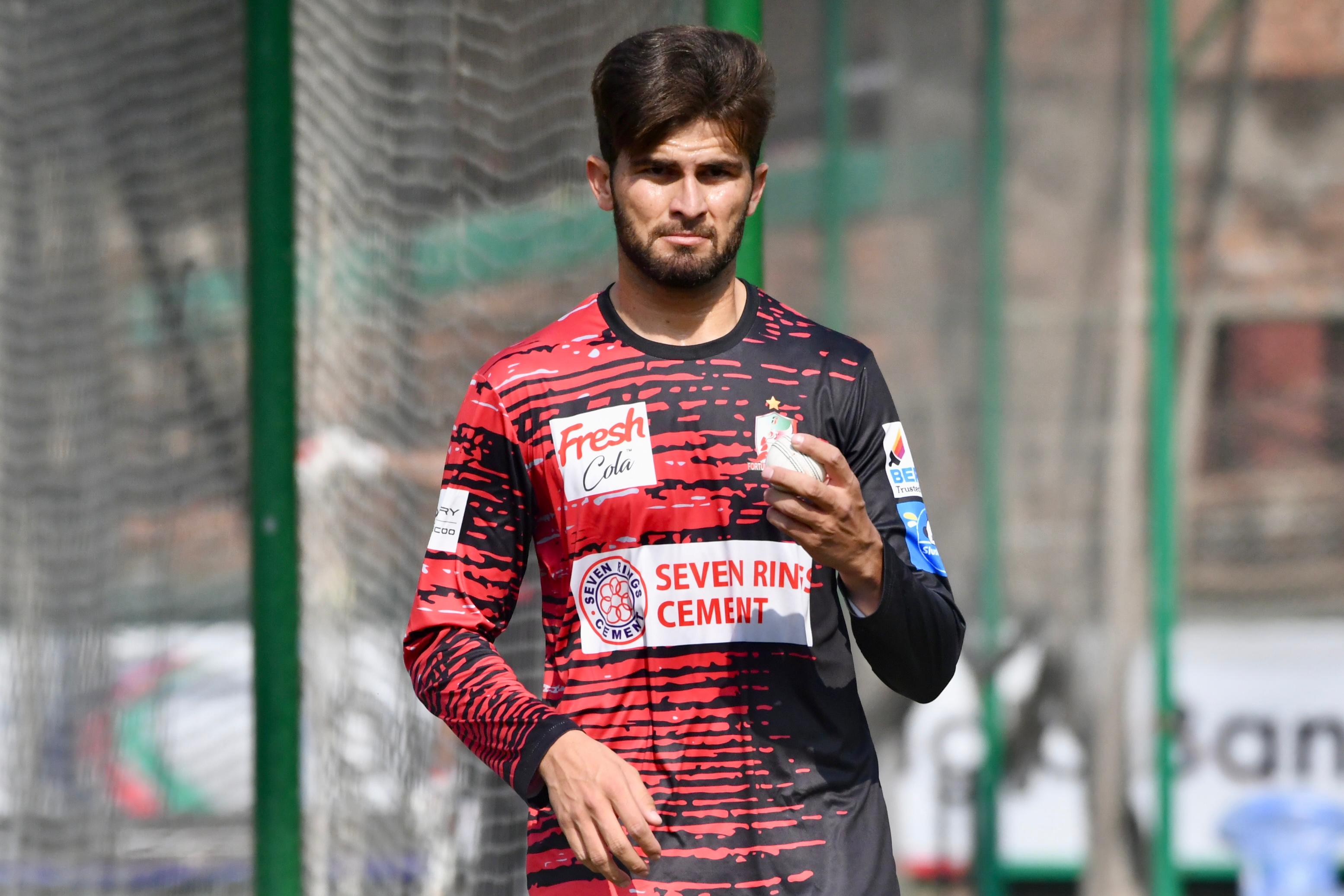 Shaheen Shah Afridi during practice in Mirpur, Cricfrenzy