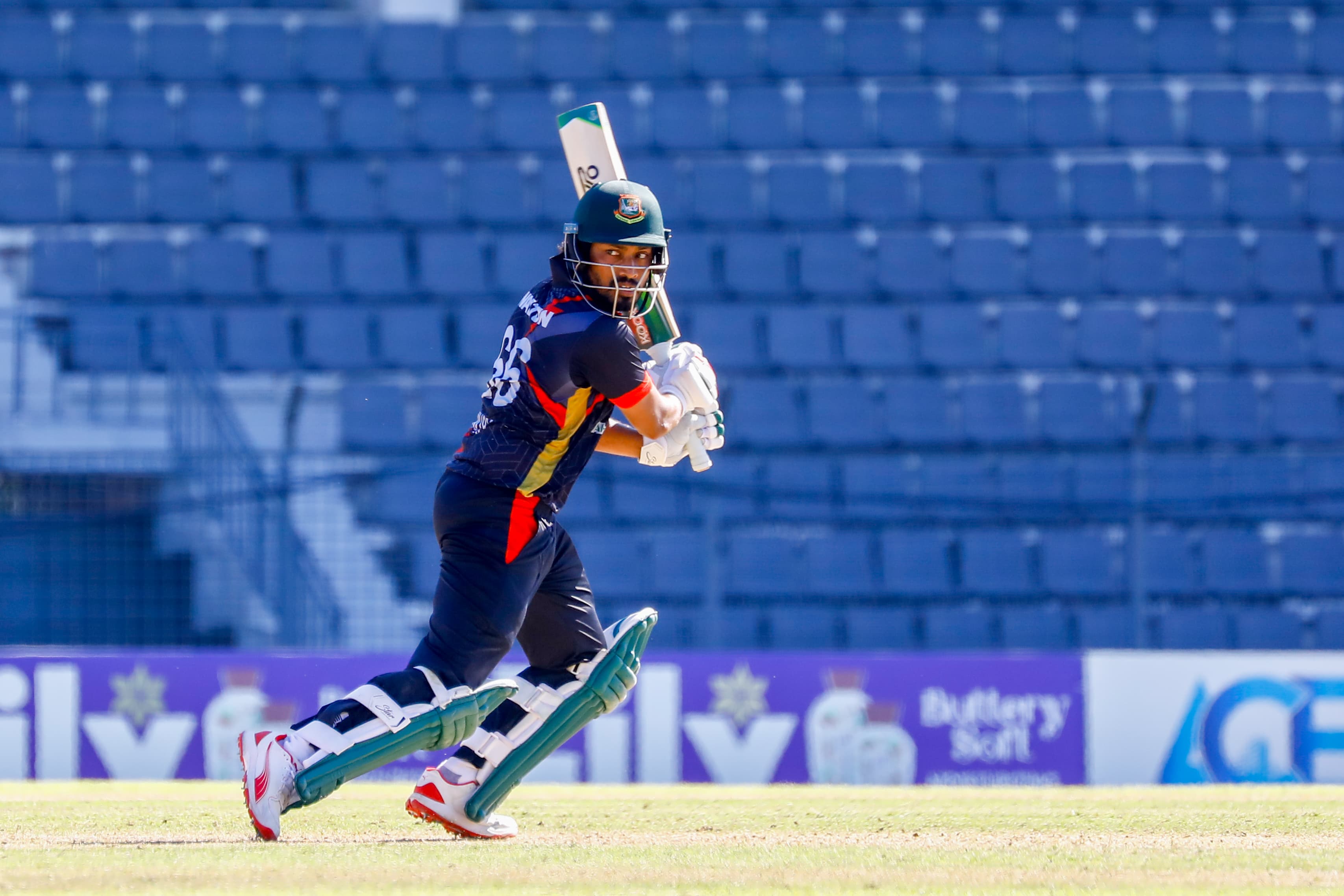 Anamul Haque Bijoy plays a shot during NCLT20, Cricfrenzy