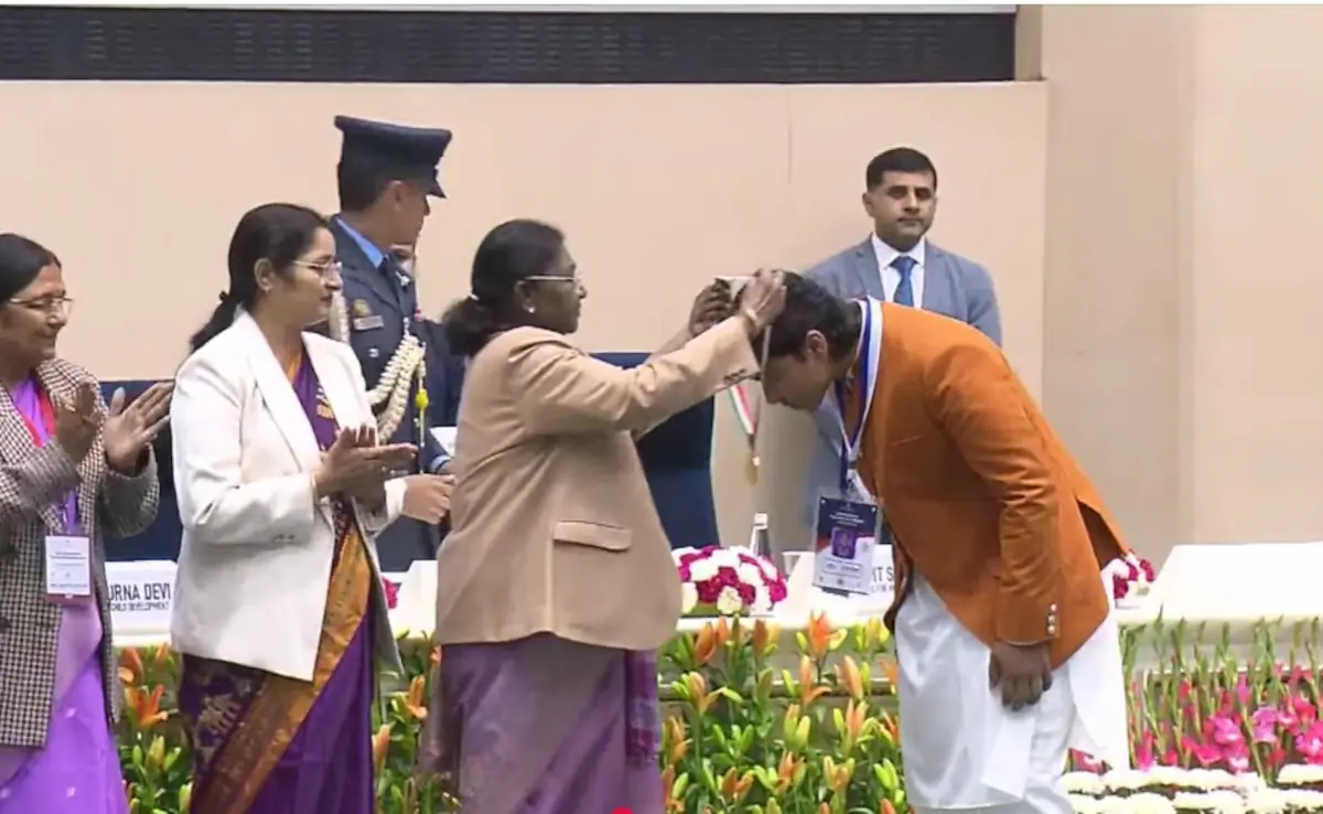 Vaibhav Suryavanshi receives the highest civilian award for children by President of India