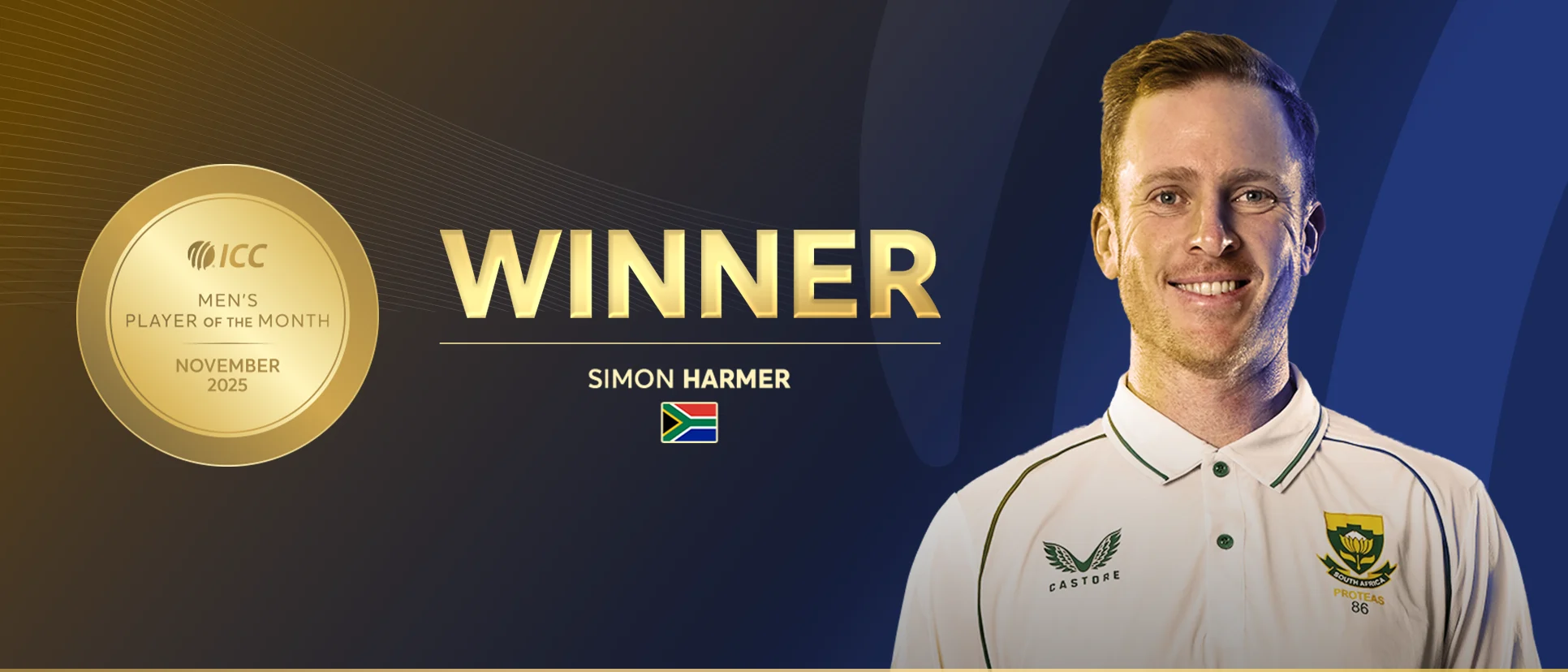 তাইজুলকে টপকে আইসিসির নভেম্বর সেরা হার্মার