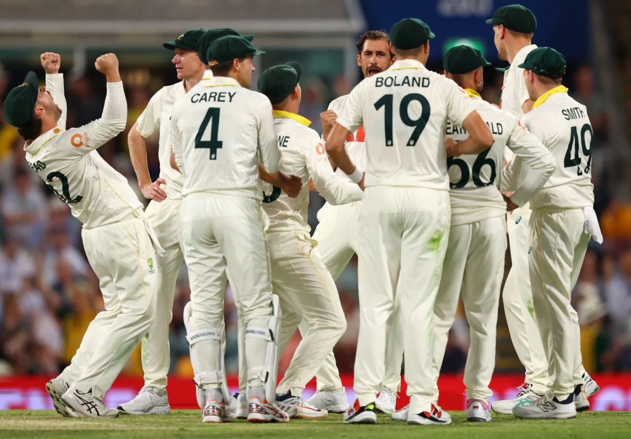 Australia bash England in pink-ball Test
