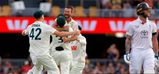 Australia bash England in pink-ball Test