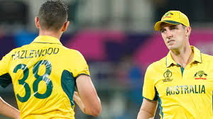 জশ হ্যাজেলউড ও প্যাট কামিন্স, ফাইল ফটো