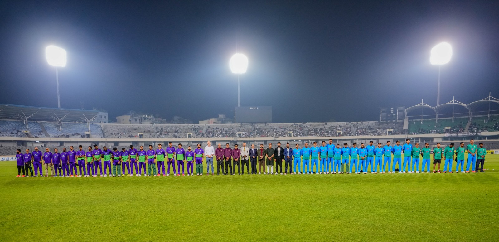 Cricketers of two generations celebrate Victory Day with festive matches