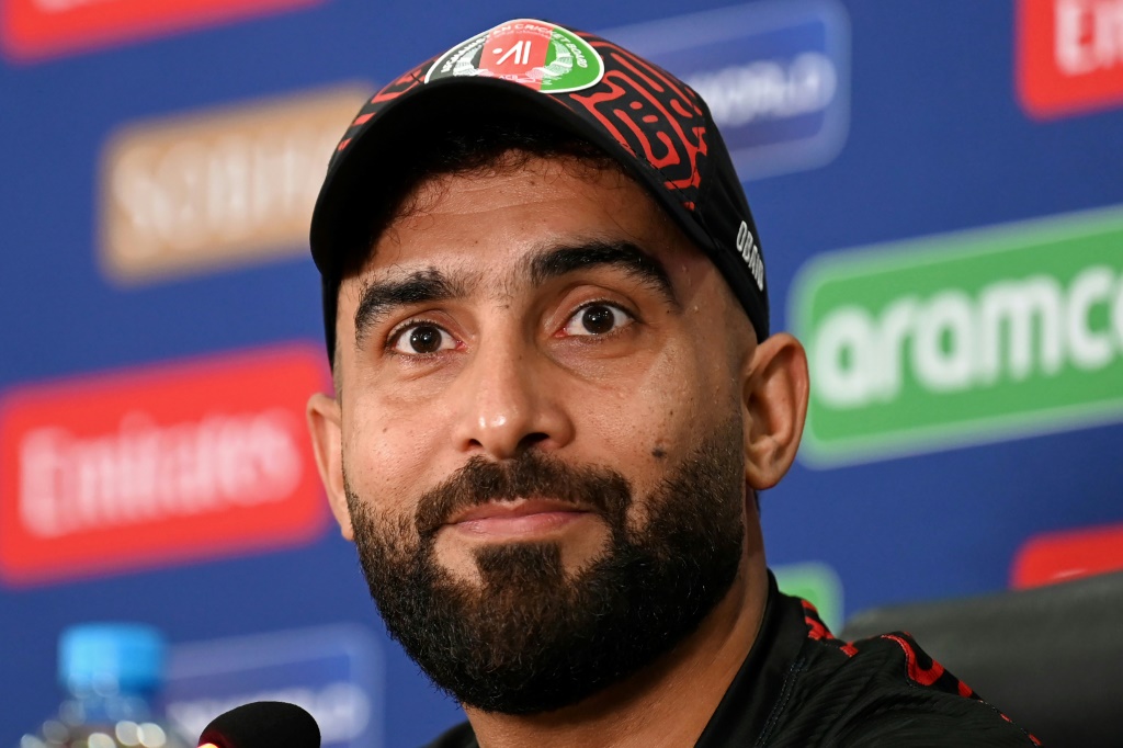 Afghanistan's captain Hashmatullah Shahidi speaks on the eve of the game, AFP