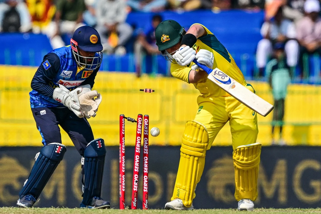 Josh Inglis was completely done by a Dunith Wellalage arm ball, AFP