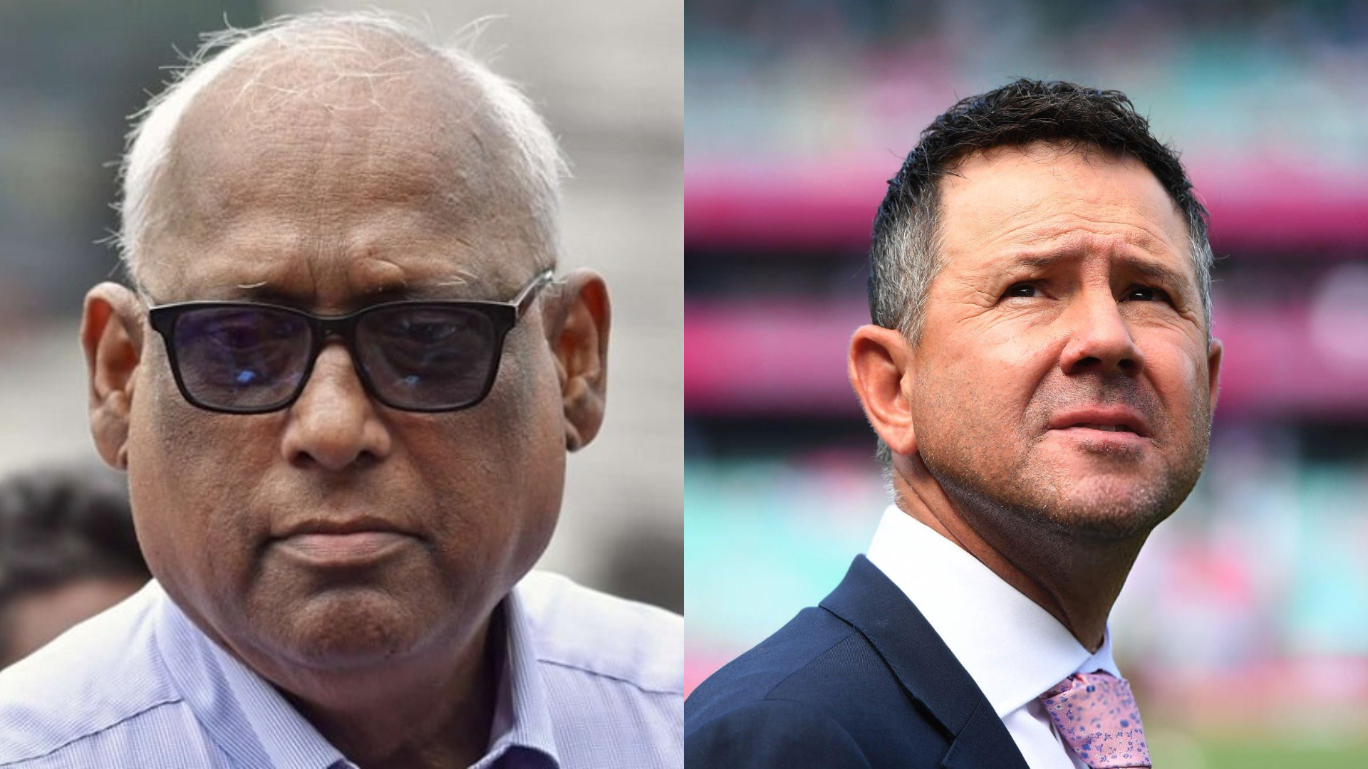 Nazmul Abedin Fahim (L), Ricky Ponting