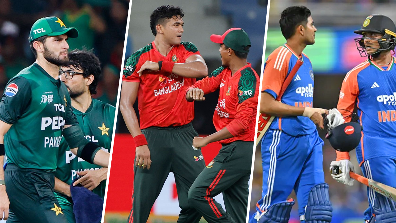 পাকিস্তান, বাংলাদেশ ও ভারতের ক্রিকেটাররা