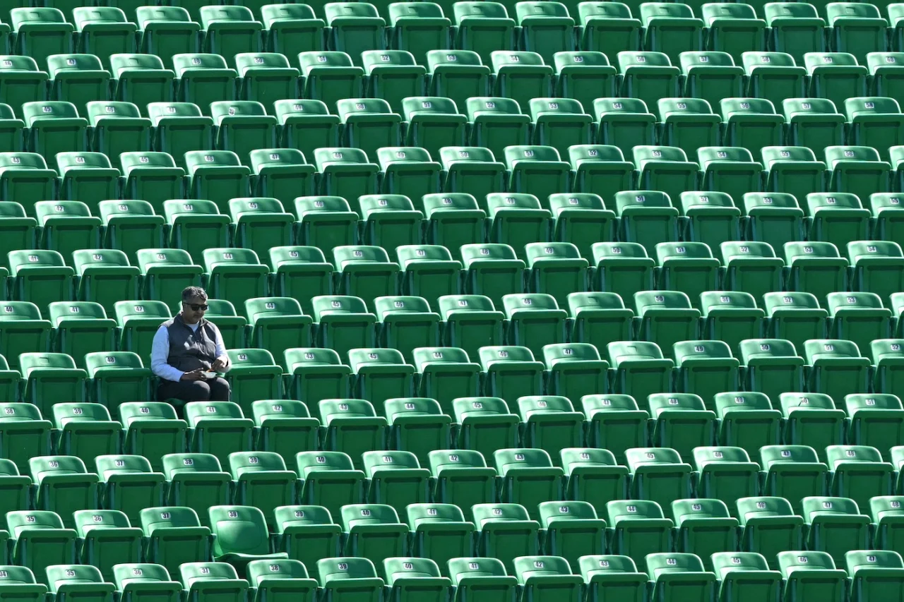 Not many seats filled up at the Lahore Stadium, ICC