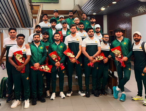 Pakistan team in Dhaka