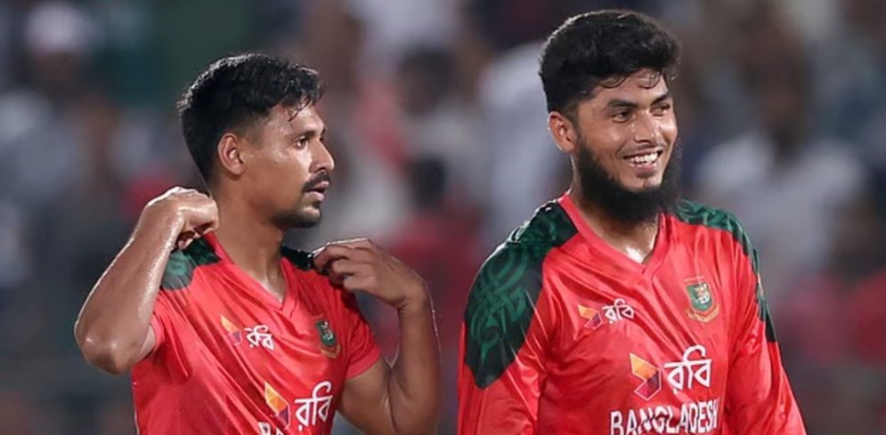 Mustafizur Rahman and Rishad Hossain