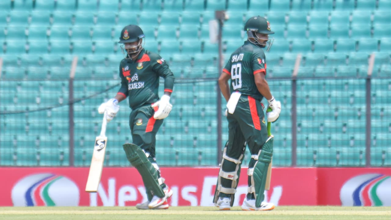 তৃতীয় ওয়ানডেতে চতুর্থ উইকেটে ১৬০ রানের জুটি গড়েছেন লিটন দাস ও নাজমুল হোসেন শান্ত/ক্রিকফ্রেঞ্জি