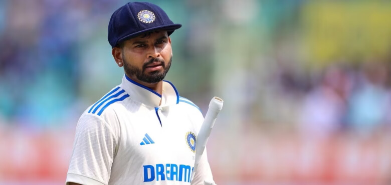 ভারতের টেস্ট জার্সিতে শ্রেয়াস আইয়ার