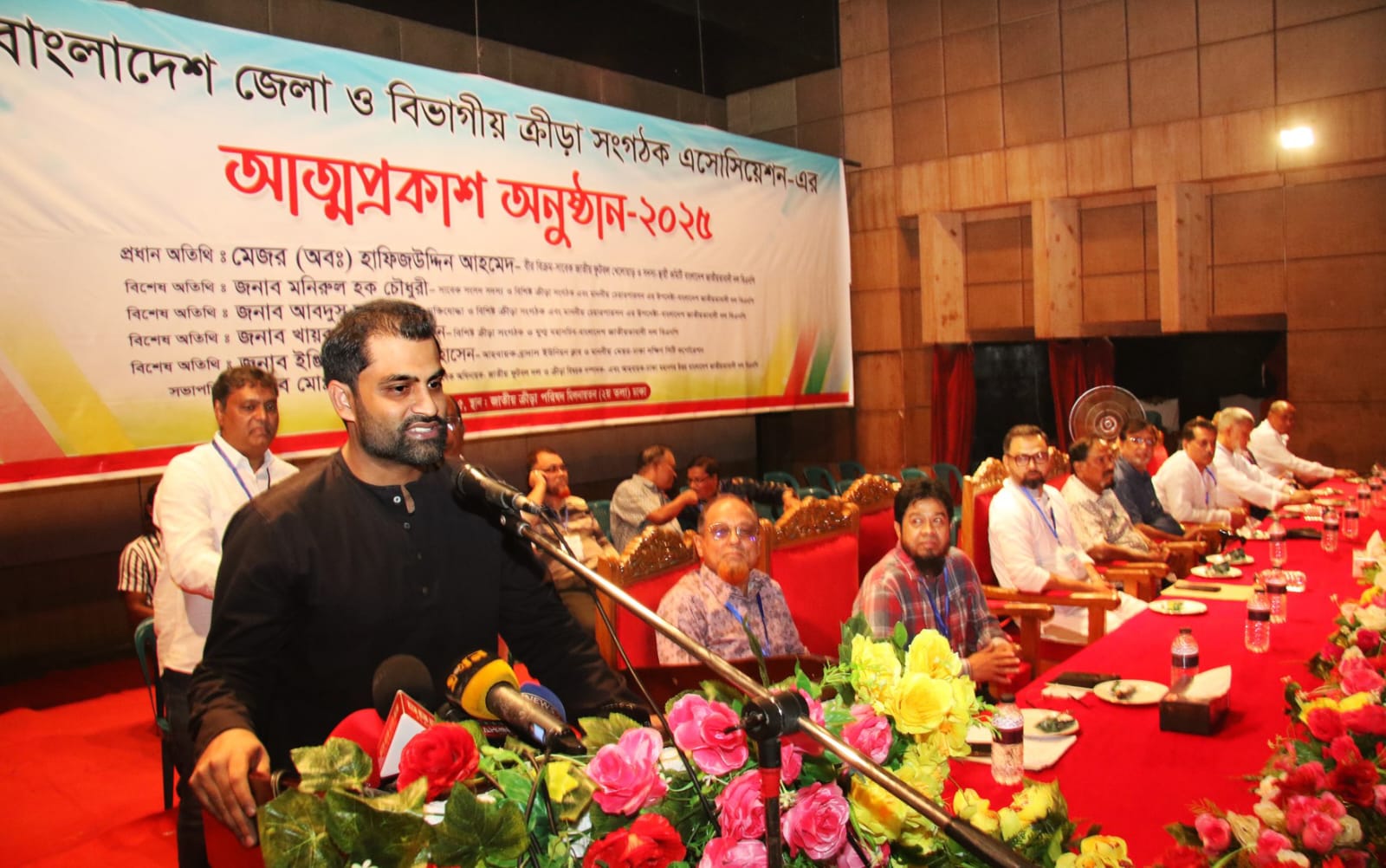 Tamim Iqbal during the program, Cricfrenzy