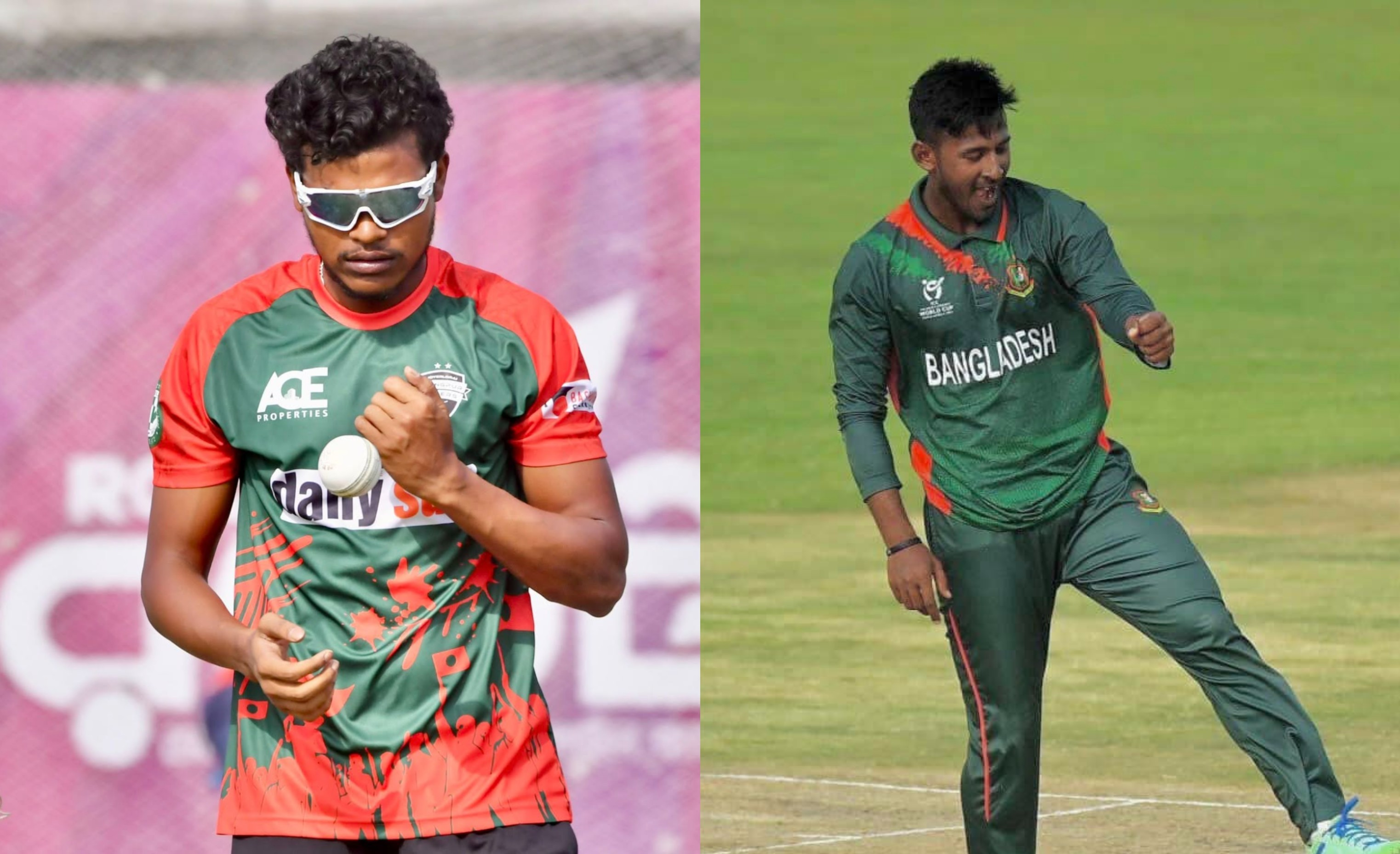 রাকিবুল হাসান (বামে) ও মাহফুজুর রহমান রাব্বি (ডানে)