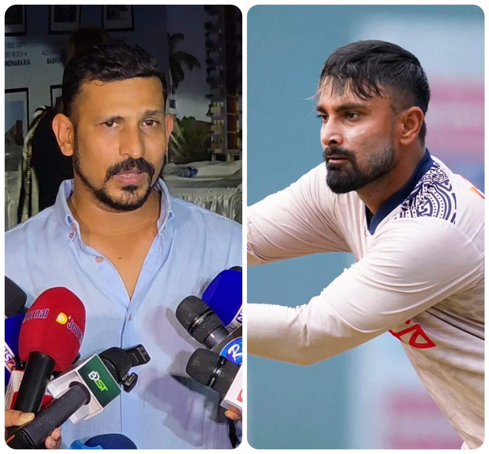নাসির হোসেন (বামে) ও লিটন দাস (ডানে), ক্রিকফ্রেঞ্জি