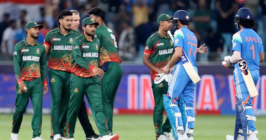 হাত মেলাচ্ছেন বাংলাদেশ ও ভারতের ক্রিকেটাররা, আইসিসি