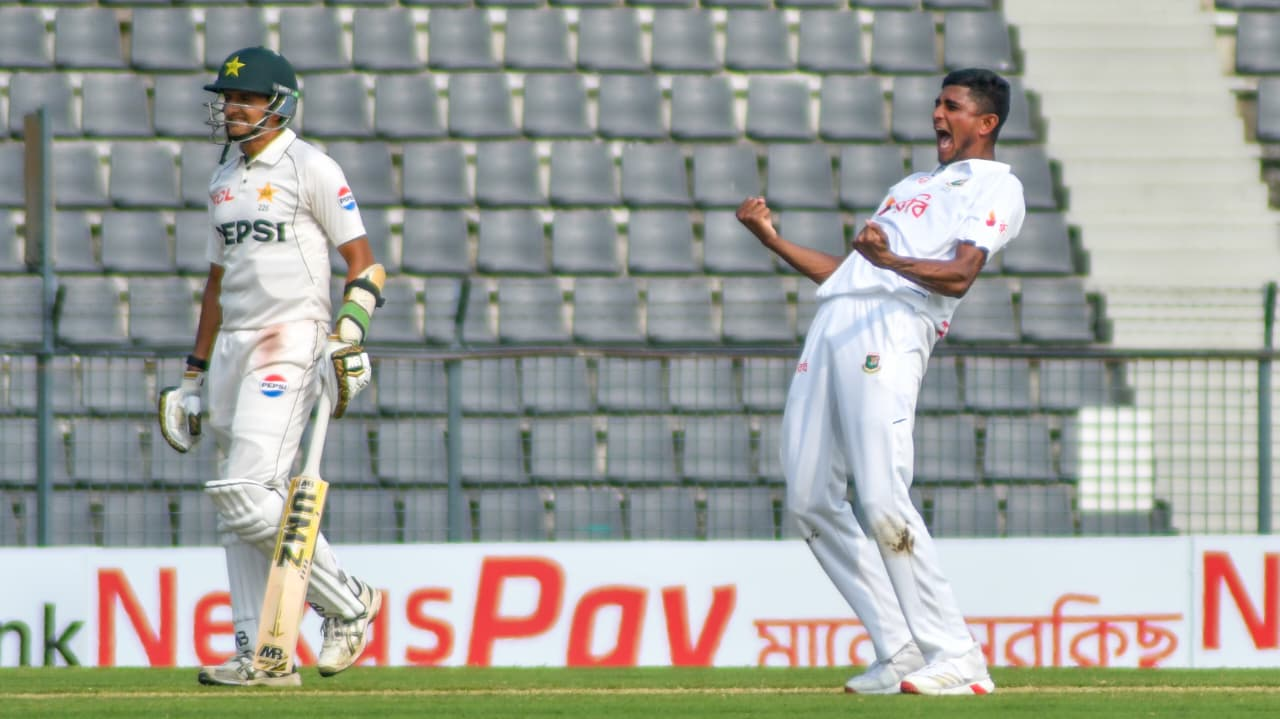 লাল বলের ক্রিকেটে নাহিদ অন্যতম সেরা, বলছেন বাবরও