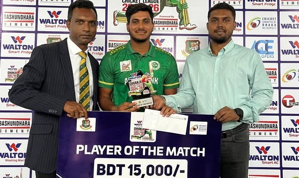 রবিনের সেঞ্চুরিতে অগ্রণী ব্যাংকের বড় জয়